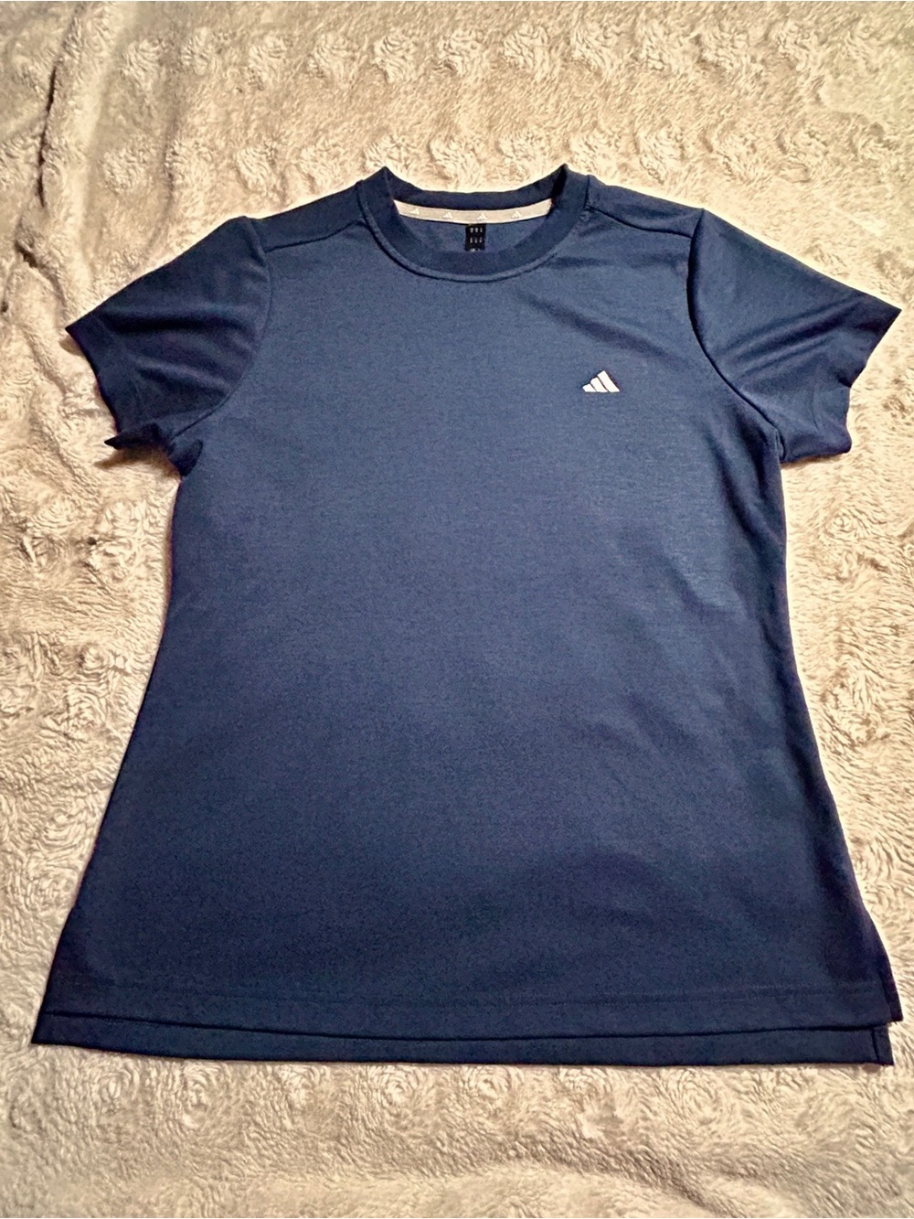 adidas Men's Navy Short Sleeve Performance Tee Medium